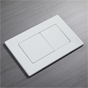 VECONI Кнопка смыва FLUSH V9, FLV9-W, 237х159х6, нержавеющая сталь, белый матовый FLV9-W