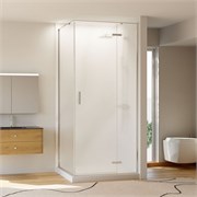 VECONI Душевая дверь распашная Vianno VN-73R/R, 900x1950, Хром, стекло дождь VN73R/R-90-06-C4