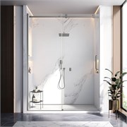 VECONI Душевая дверь раздвижная Vianno VN-75GR, 1200x2000, графит брашинг, стекло прозрачное VN75GR-120-01-C4