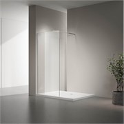VECONI Душевая перегородка Korato KR-72, 1100x2000, хром, стекло прозрачное KR72-110-01-C8