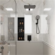 VECONI Встраиваемая душевая система AVELLA, Чёрный матовый AV-410-B-C4