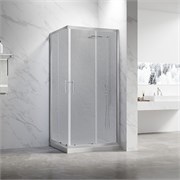 VECONI Душевой угол прямоугольный, двери раздвижные Rovigo RV-27CH, 1100х900х1900, хром, стекло pear RV27CH-11090-02-C8