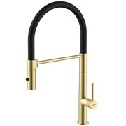 LEMARK Смеситель Beluga LMF-8074B-BRLG для кухни с гибким изливом, золото LMF-8074B-BRLG