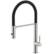 LEMARK Смеситель Beluga LMF-8074B-BN для кухни с гибким изливом, никель LMF-8074B-BN