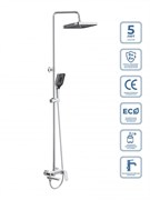 BELBAGNO Due Душевая стойка со смесителем и изливом DUE-VSCM-CRM DUE-VSCM-CRM