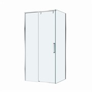 BELBAGNO Soft Close-1 Душевой уголок прямоугольный размер 100x90 см профиль - хром / стекло - прозрачное, двери раздвижные SOFT_CLOSE-1-AH-1-100/90-C-Cr