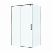 BELBAGNO Soft Close-1 Душевой уголок прямоугольный размер 120x90 см профиль - оружейная сталь / стекло - прозрачное, двери раздвижные SOFT_CLOSE-1-AH-1-120/90-C-GM