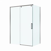 BELBAGNO Soft Close-1 Душевой уголок прямоугольный размер 140x100 см профиль - оружейная сталь / стекло - прозрачное, двери раздвижные SOFT_CLOSE-1-AH-1-140/100-C-GM