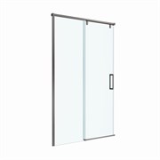 BELBAGNO Soft Close-1 Душевая дверь в нишу раздвижная ширина 120 см, профиль - оружейная сталь / стекло - прозрачное SOFT_CLOSE-1-BF-1-120-C-GM