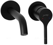 E28318-BL Elate Смеситель для раковины встраиваемый в стену, черный E28318-BL