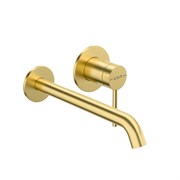 VITRA Встраиваемый смеситель для раковины Minimax Round A4354925EXP однорычажный брашированное золото латунь A4354925EXP