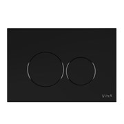 VITRA Кнопка смыва для инсталляции Origin 740-2450 глянцевая черная двойный смыв 740-2450