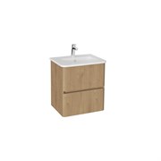 VITRA Тумба с раковиной для ванной Mia Plus Round 69817 60 см золотой дуб ДСП 69817