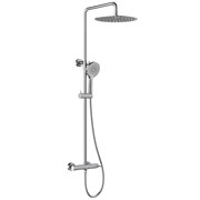 LEMARK Смеситель Beluga LMF-8025B-С для душа с регулируемой высотой штанги и лейкой верхнего душа «Тропический дождь» LMF-8025B-C