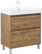 AQUANET Тумба с раковиной Nova Lite 2.0 75 напольная цв. дуб рустикальный AQUANET-348196