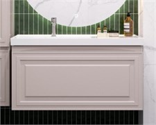 AQUANET Тумба с раковиной Агата 100 L 1 ящ. цв. бежевый AQUANET-365933