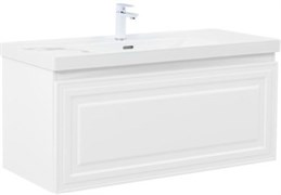 AQUANET Тумба с раковиной Агата 110 белый сатин AQUANET-377656