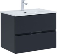 AQUANET Тумба с раковиной Алвита new 70 2 ящ. цв.антрацит AQUANET-306153