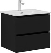 AQUANET Тумба с раковиной Вега 2.0 60 черный AQUANET-367330