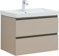 AQUANET Тумба с раковиной Вега 2.0 70 2 ящ. цв.бежевый (раковина Ирис) AQUANET-344755