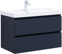 AQUANET Тумба с раковиной Вега 2.0 80 2 ящ. цв.маренго (раковина Ирис) AQUANET-344742