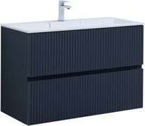 AQUANET Тумба с раковиной Джейн 100 цв.маренго (раковина Фортуна) AQUANET-332522