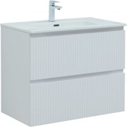 AQUANET Тумба с раковиной Джейн 80 цв.белый матовый (раковина Flat) AQUANET-332544
