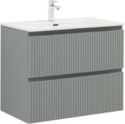 AQUANET Тумба с раковиной Джейн 80 цв.мисти грин (раковина Flat) AQUANET-332534