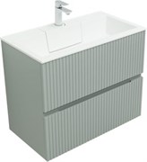 AQUANET Тумба с раковиной Джейн 80 цв.мисти грин (раковина Фортуна) AQUANET-332519