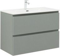 AQUANET Тумба с раковиной Джейн 90 цв.мисти грин (раковина Flat) AQUANET-332533