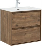 AQUANET Тумба с раковиной Милан (Flash) 70 цв. дуб рустикальный AQUANET-340329