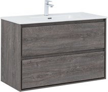 AQUANET Тумба с раковиной Милан 100 цв. дуб рошелье AQUANET-340160