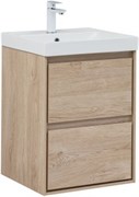 AQUANET Тумба с раковиной Милан 50 цв. дуб светлый AQUANET-340166