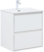 AQUANET Тумба с раковиной Милан 60 цв. белый глянец AQUANET-340152