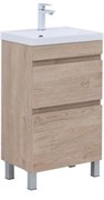 AQUANET Тумба с раковиной Нота New 50 дуб светлый AQUANET-345795