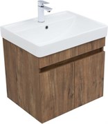 AQUANET Тумба с раковиной Оптима 60 цв. дуб рустикальный AQUANET-345351
