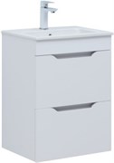 AQUANET Тумба с раковиной Практика 50 2 ящ. цв.белый матовый AQUANET-332512