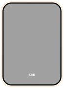 AQUANET Зеркало Контур 500х700 LED TX антипар, черный AQUANET-367660