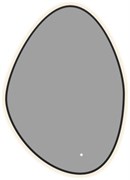 AQUANET Зеркало Контур 600х850 LED TX ассиметричное, черный AQUANET-367646