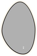 AQUANET Зеркало Контур 700х1000 LED TX ассиметричное, антипар, черный AQUANET-367659