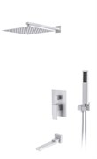 DK Душевая система для ванны и душа Bayern.Liszt DA1515608A04 встраиваемый с изливом матовый белый DA1515608A04