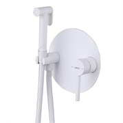 ABBER Смеситель Emotion AF8826W с гигиеническим душем, белый матовый AF8826W