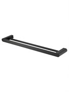 WONZON &amp; WOGHAND Полотенцедержатель двойной CARBON, Черный (WW-7711) WW-7711