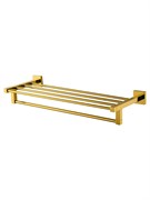 WONZON &amp; WOGHAND Полотенцедержатель с полкой POLO, Темное золото (WW-8981-DG) WW-8981-DG