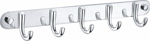 WONZON &amp; WOGHAND Вешалка с 5 крючками для ванной , Хром (WW-9384-5) WW-9384-5