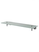 WONZON &amp; WOGHAND Стеклянная полка для ванной SIMPLE, Хром (WW-6527) WW-6527