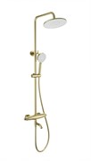 WONZON &amp; WOGHAND Душевая система с термостатом CAPSULE, Брашированное золото (WW-B3031-A1-BG) WW-B3031-A1-BG