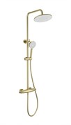 WONZON &amp; WOGHAND Душевая система с термостатом CAPSULE, Брашированное золото (WW-B3031-A-BG) WW-B3031-A-BG