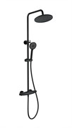 WONZON &amp; WOGHAND Душевая система с термостатом CAPSULE, Черный матовый (WW-B3031-A-MB) WW-B3031-A-MB