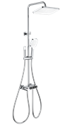 WONZON &amp; WOGHAND Душевая система с термостатом MUSE Corno, Хром (WW-B3112-CR) WW-B3112-CR